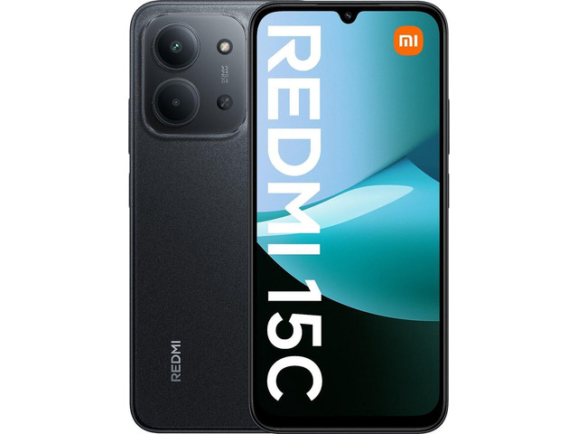 XIAOMI Redmi 15C 4G LTE (Compatible with Tmobile Tello Mint & Global) (256GB + 8GB) Unlocked Dual SIM 6.9' 50MP Model 25078RA3EL (Midnight Black)
