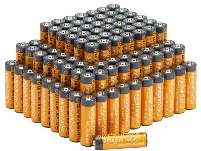 VT Batteries AA-2 pack-Generic Brand-Amazon Basics Alkaline Battery 100 pack Packet.