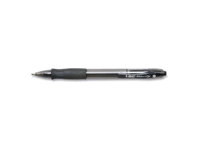 BIC Velocity Retractable Ballpoint Pens Bold Point Black Ink 859025
