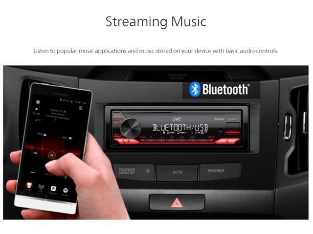 JVC - Bluetooth Digital Media (DM) Receiver with Detachable Faceplate and USB Rapid Charge - Black - image 6