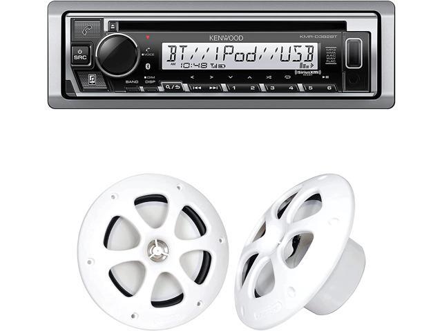 Kenwood KMR-D382BT 1-DIN Car/Marine Bluetooth/CD/SXM+AM/FM Weatherproof Receiver