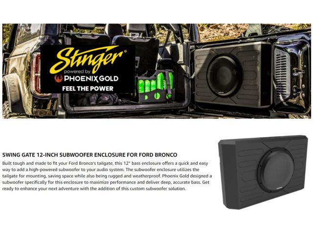 AudioControl - 12” Single-Voice-Coil 2-Ohm Loaded Subwoofer Enclosure - Black - image 3