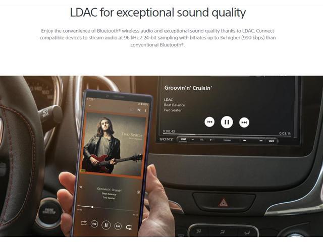 Sony - 7" Wireless Apple CarPlay and Android Auto Digital Media Receiver Maestro Compatible - Black - image 4