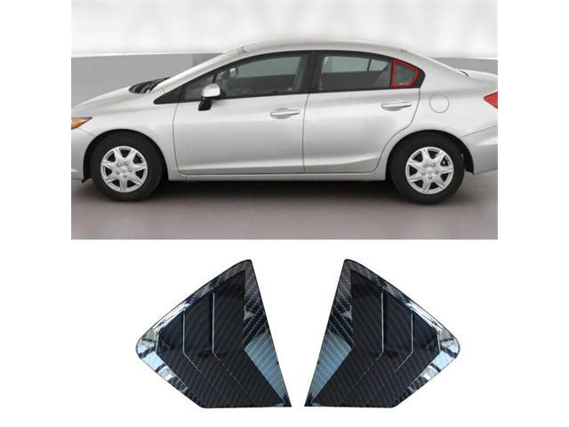 Paiying 2Pcs Car Side Quarter Window Vent Louver Shutter Cover For Honda Civic 2012-2015