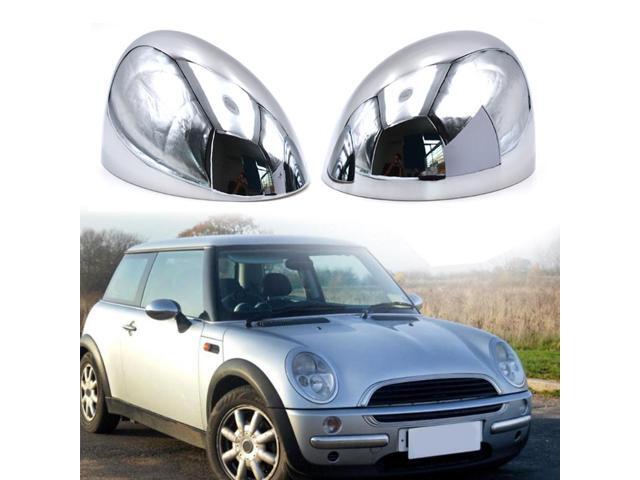 2Pc Front Left + Right Mirror Cover Rearview Cap for BMW Mini Cooper R50 R52 R53