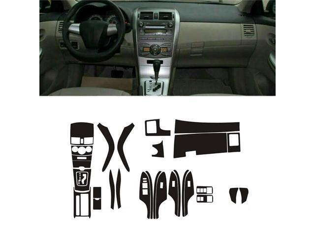 Acaigel 5D Carbon Fiber Car Center Console Trim Cover Sticker For Toyota Corolla 2007-13