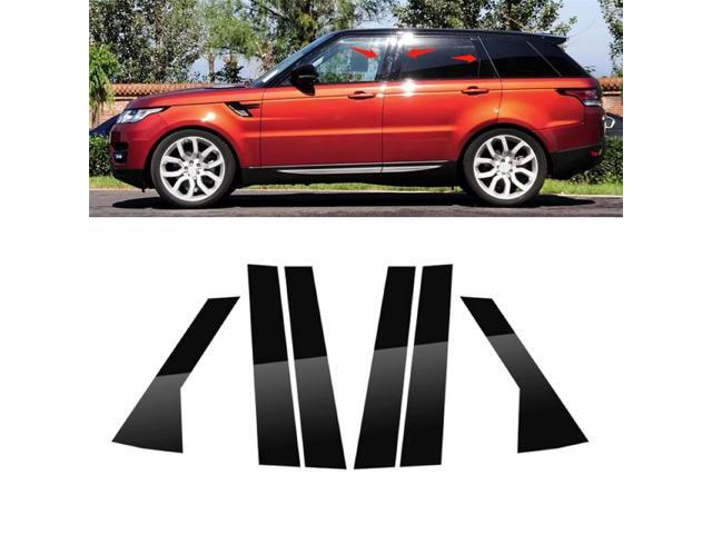6PCS Car Black Pillar Posts Covers Door Trim For Range Rover Sport 2014-2022