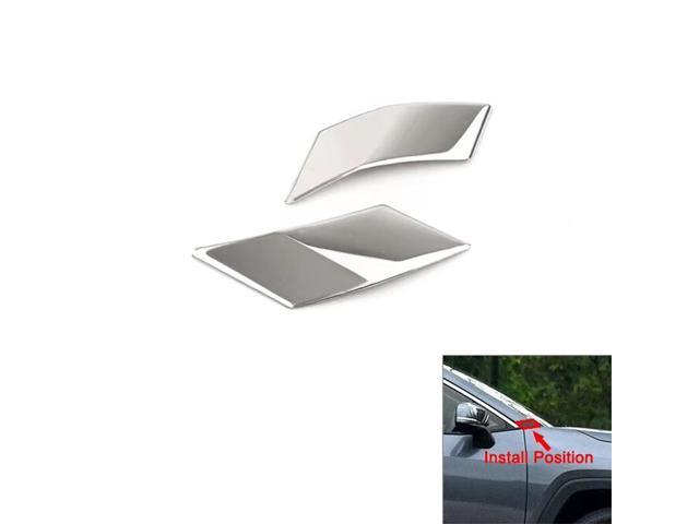Yassdwbn Chrome Front Door Side Window A Pillar Cover For Toyota RAV4 2019-2024 2pcs New Yassdwbn Chrome Front Door Side Window A Pillar Cover For Toyota RAV4 2019-2024 2pcs New