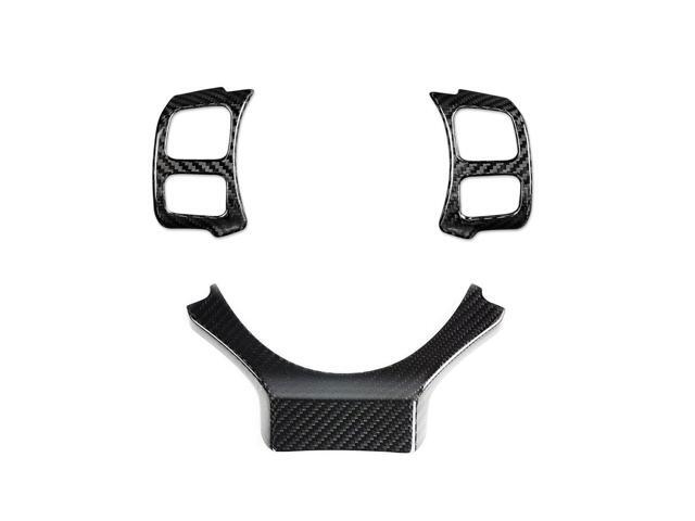 Yassdwbn Real Carbon Fiber Steering Wheel Add-on Trim Cover Kit For Lexus IS RC NX 15-24