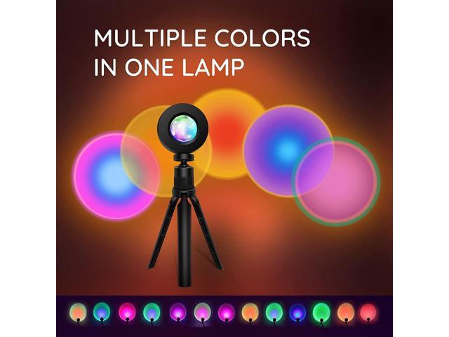 16 Colors Sunset Projection Lamp Multiple Colors Night Light Holiday Decoration