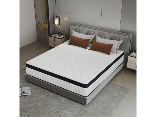 Aukfa Twin Mattress, Memory Foam Mattress in a Box, 12 Inch Hybrid Mattress Twin Size, Certified Safe Fabric, Medium Firm & Pressure Relief, Motion...