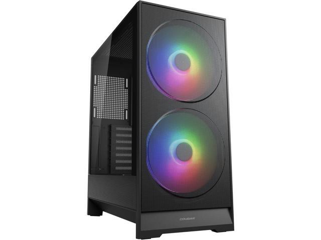 COUGAR Airface 180 ATX Mid Tower Computer PC Case, Pre-Installed Two 180mm ARGB & PWM Fans, CEB Motherboard Supported, Strong Cooling Performance,...