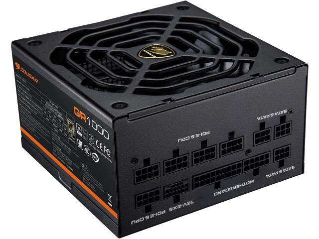 COUGAR GR1000W Power Supply, 80 Plus Gold Certified, ATX 3.1 & PCIe 5.1 Ready, 100% Japanese Capacitors, Cybernetics Platinum Efficiency, Native...