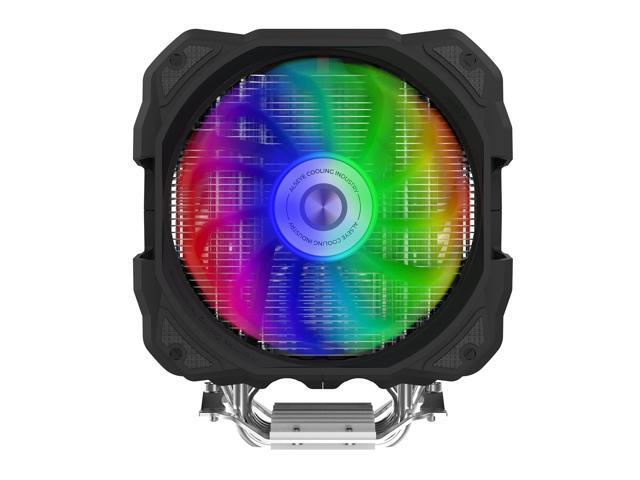 ALSEYE M120D Plus CPU Air Cooler, Temperature Displayed CPU Cooler Comes with Dual ARGB & PWM 120mm Max Series Fans, Compatible with Intel LGA1700...