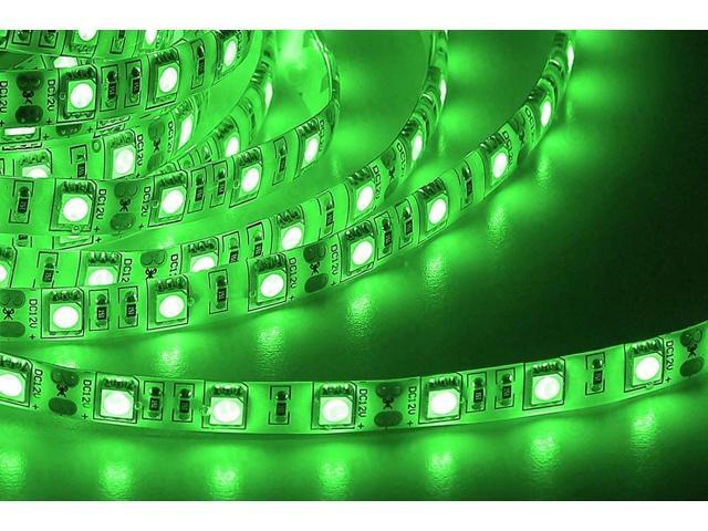 Autolizer Light Strip Flexible LED Strip Light 16.4ft/5m Cuttable LED Light Strips, 300 Units 5630 LEDs Lighting String NON-Waterproof Green