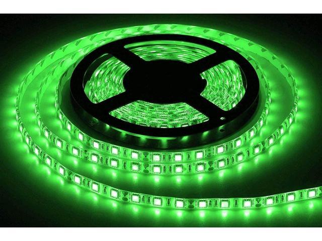 Autolizer Light Strip Flexible LED Strip Light 16.4ft/5m Cuttable LED Light Strips, 300 Units 5630 LEDs Lighting String NON-Waterproof Green
