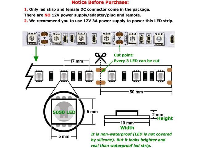 Green LED Strip Light NON-Waterproof 12V DC High Density SMD 3528 300 LEDs/M 16.4 ft/5M Flexible Tape for Room Bedroom Car Christmas Gaming Boat...