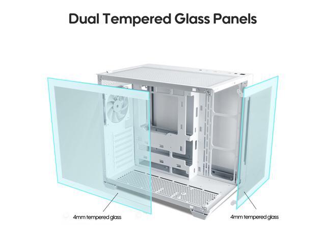 Vetroo AL900 ATX Computer PC Case 270° Full View Tempered Glass Pre-Installed ARGB & PWM Fan in Rear 360mm Radiator Support High-Air flow...