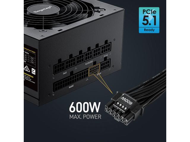 Segotep 850W Power Supply 2025 PCIe 5.1 & ATX 3.1 Gaming PSU 80 Plus Gold Full Modular Support NVIDIA RTX 20/30/40 Series & AMD GPU, 120mm Silent...