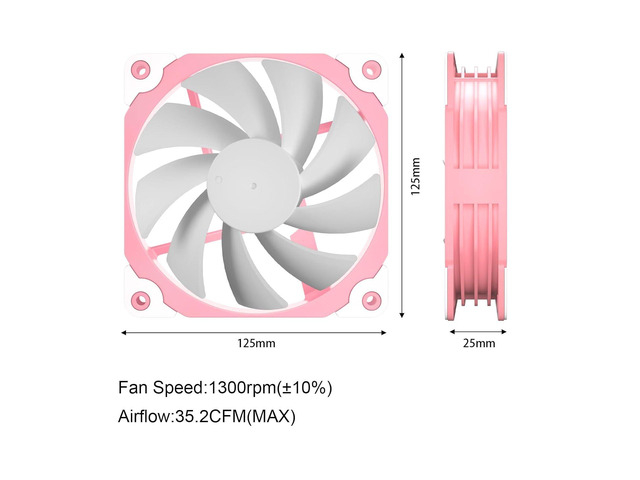 VETROO AL800 Full Tower White PC Computer Case - 3 Pcs Pink 120mm ARGB Fan, Door Opening Design Tempered Glass, E-ATX/ATX Support, Adjustable LED...