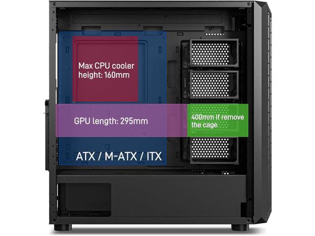 DARKROCK Classico Storage Master ATX NAS Computer Case Mid Tower with 3x120mm White Infinity Design F120 Fan & 4x120mm Black Fan, USB 3.0 Ready 10...