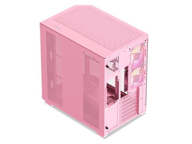 Vetroo CT3 ATX Mid-Tower Gaming Computer PC Case, Triple-Sided Tempered Glass Panoramic View, Supports 360mm Radiator & 11 Fans, Up to 410mm GPU,...