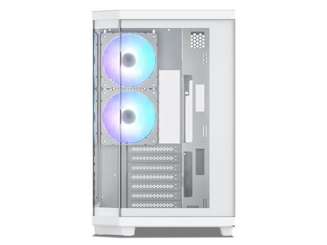 Vetroo CT3 ATX Mid-Tower Gaming Computer PC Case, Triple-Sided Tempered Glass Panoramic View, Supports 360mm Radiator & 11 Fans, Up to 410mm GPU,...