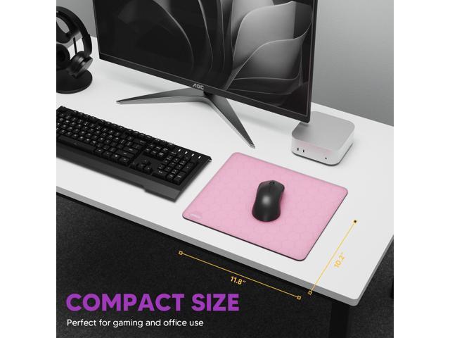 Vetroo GMP300 Tempered Glass Gaming Mouse Pad, Micro-Etched 3mm Tempered Glass with Silicone Anti-Slip Base, Multi-Layer Curing, Smooth Operation...