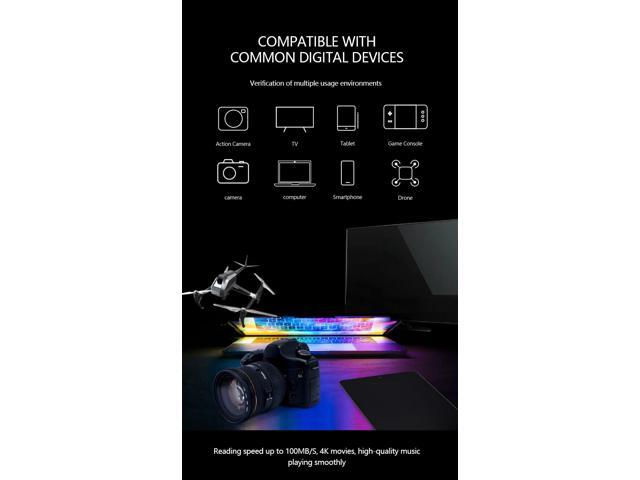UMEMORY UF100 32GB Micro SD Card U3 A1, 100MB/s Read, High-Endurance TF Memory Card for Cameras, Drones, Security Systems & Smartphones