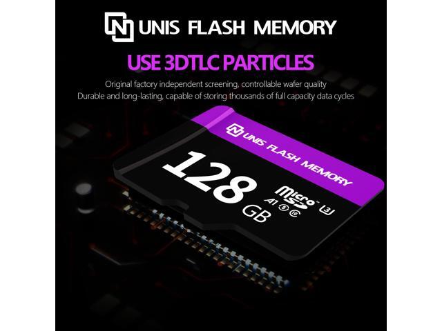 UMEMORY UF100 128GB Micro SD Card U3 A1, 100MB/s Read, High-Endurance TF Memory Card for 4K Cameras, Drones, Gaming & Security Systems