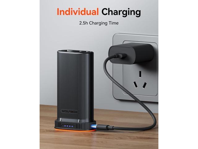 WOLFBOX MF200 22.2Wh 7.4V Li-ion Battery Pack Removable Backup Power for Compressed Air Duster (Battery Only, No Charger)