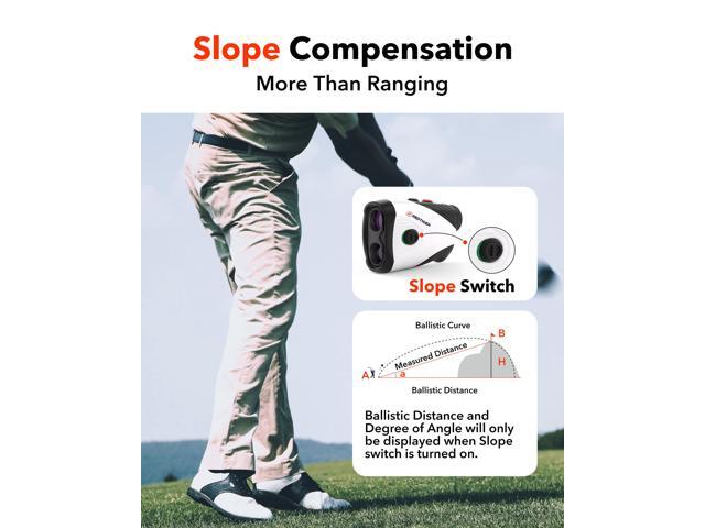REDTIGER Golf Rangefinder with Slope, 1200 Yards Laser Range Finder Golfing, 7X Magnification, Flag Pole Locking Vibration, Rechargeable Range...