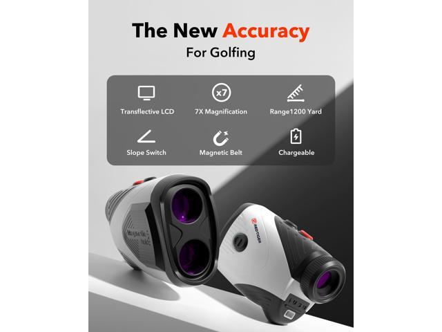 REDTIGER Golf Rangefinder with Slope, 1200 Yards Laser Range Finder Golfing, 7X Magnification, Flag Pole Locking Vibration, Rechargeable Range...