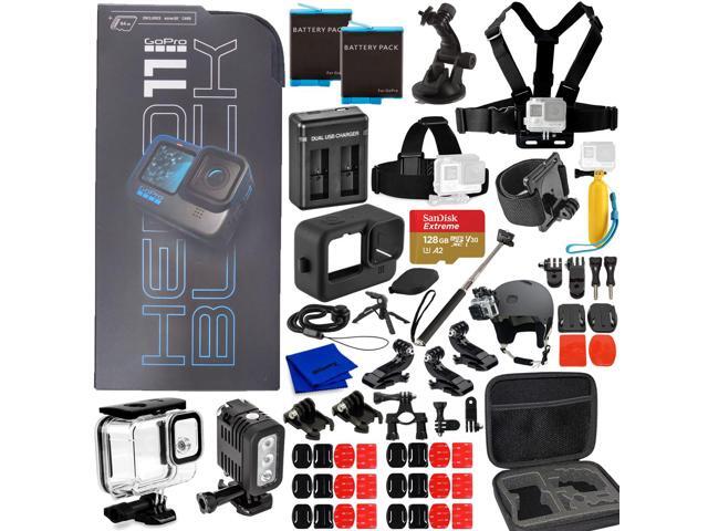 GoPro HERO11 (Hero 11) Black - Waterproof Action Camera with 5.3K Ultra HD Video, 27MP Photos, 1/1.9' Image Sensor, Live Streaming, Webcam + 50.