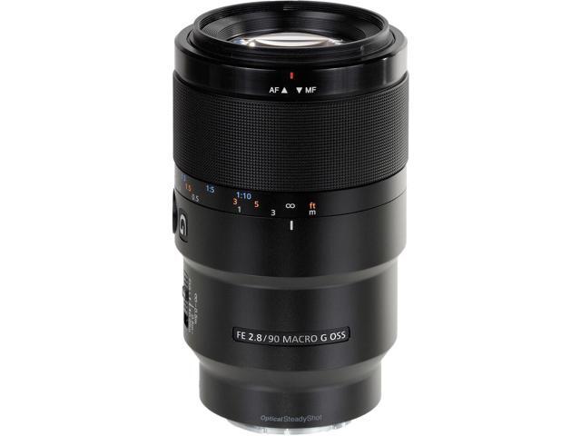 Sony FE 90mm f/2.8 Macro G OSS Lens + Telephoto and Wide Angle Lenses Bundle
