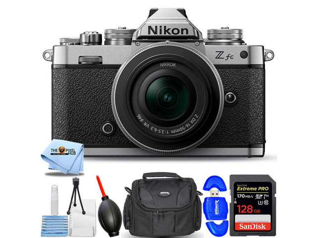 Nikon Zfc Mirrorless Camera with NIKKOR Z DX 16-50mm Silver Lens - Accessory Kit