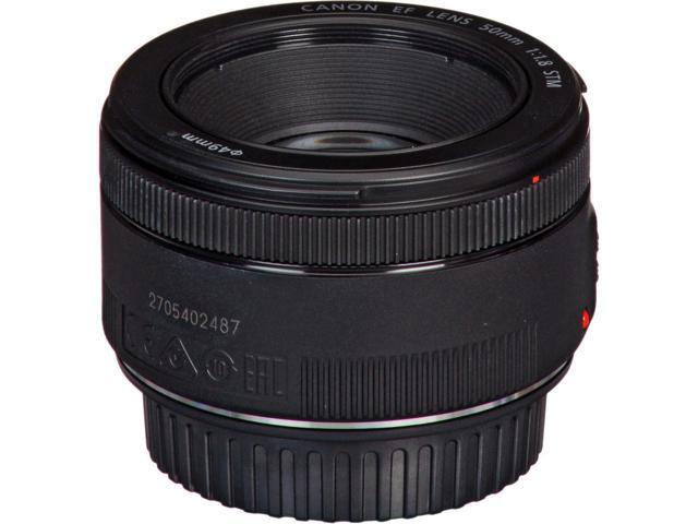 Canon EF 50mm f/1.8 STM Lens + 6PC Filter Kit + Macro/Close Up Lenses Bundle