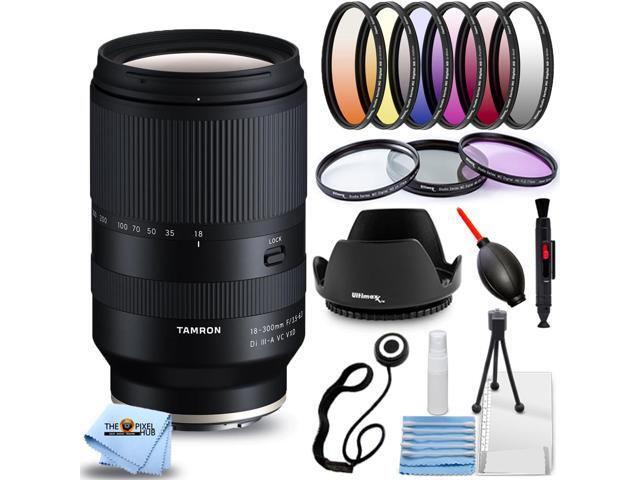 Tamron 18-300mm f/3.5-6.3 Di III-A VC VXD Lens for Sony E - 15PC Accessory Kit