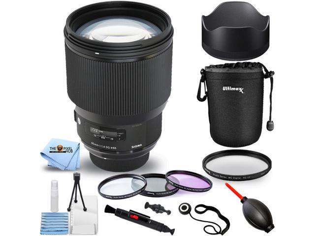 Sigma 85mm f/1.4 DG HSM Art Lens for Nikon F 321955 + Filter Kit Bundle
