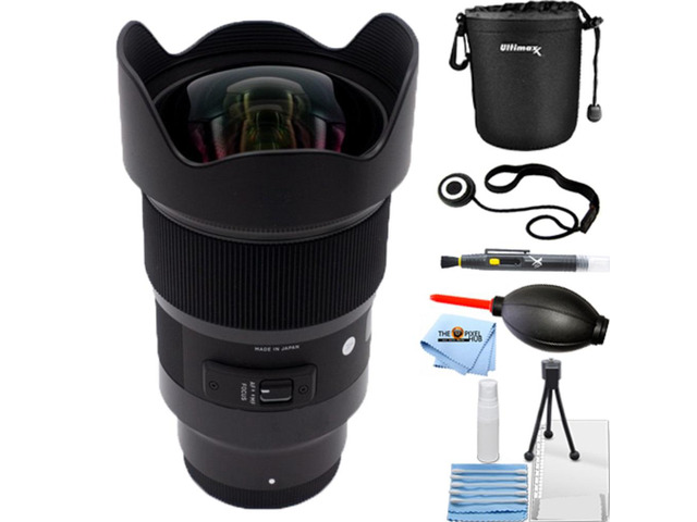 Sigma 20mm f/1.4 DG HSM Art Lens for Sony E 412965 - 7PC Accessory Bundle