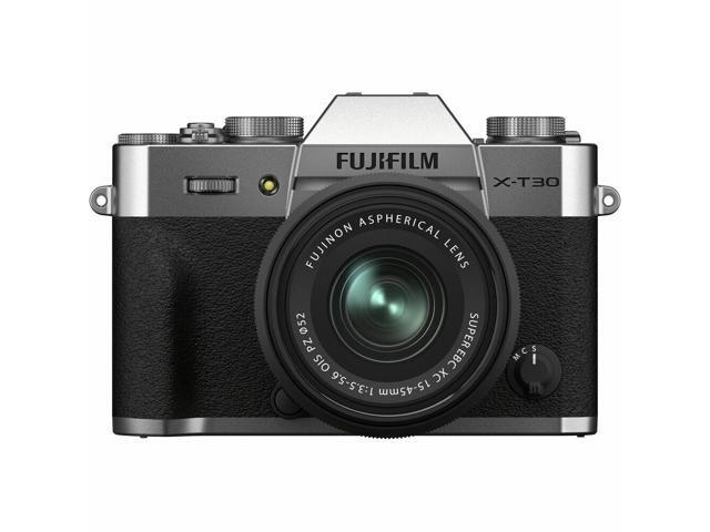 FUJIFILM X-T30 II Mirrorless Camera with XC 15-45mm OIS PZ Lens (Silver) Bundle