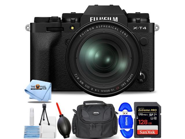 Photos - Camera Fujifilm X-T4 Mirrorless  with 16-80mm Lens  - 7PC Accessory (Black)