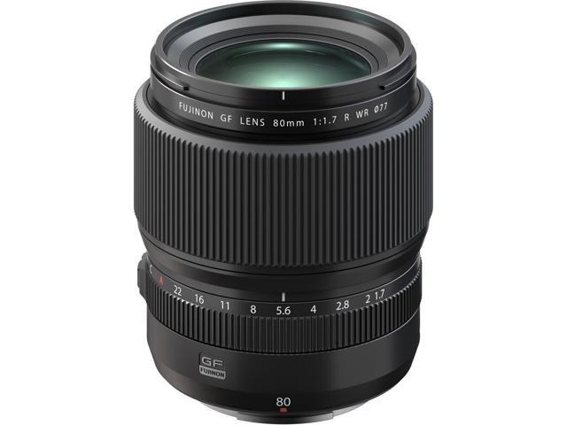 FUJIFILM GF 80mm f/1.7 R WR Lens 600022103 - 14PC Accessory Bundle
