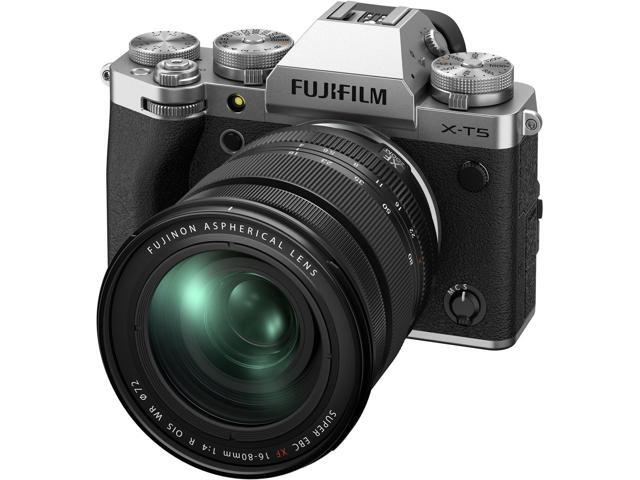 FUJIFILM X-T5 Mirrorless Camera with 16-80mm Lens Silver - 14PC Accessory Bundle