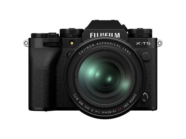 FUJIFILM X-T5 Mirrorless Camera with 16-80mm Lens (Black) - 7PC Accessory Bundle