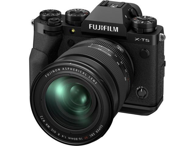FUJIFILM X-T5 Mirrorless Camera with 16-80mm Lens (Black) - 7PC Accessory Bundle