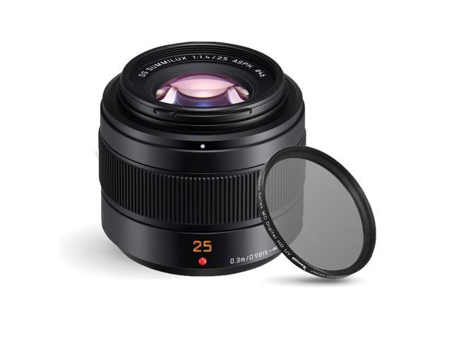 Panasonic Leica DG Summilux 25mm f/1.4 II ASPH. Lens + Macro Filter Kit Bundle