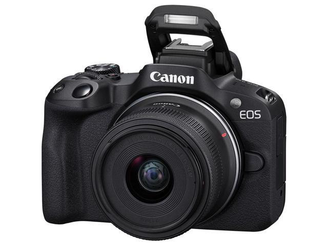 Canon EOS R50 Mirrorless Camera with 18-45mm Lens (Black) 5811C012 - 12PC Bundle