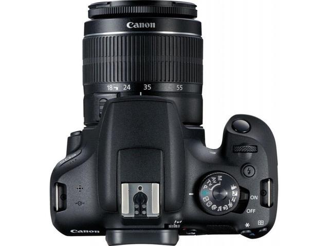 Canon EOS 2000D / Rebel T7 with EF-S 18-55mm III Lens + 64GB + EXT BATT Bundle