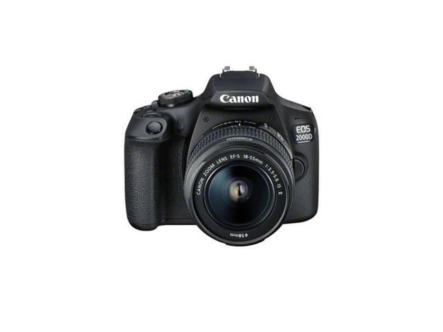 Canon EOS 2000D / Rebel T7 with 18-55mm IS II Lens - Essential 32GB Bundle